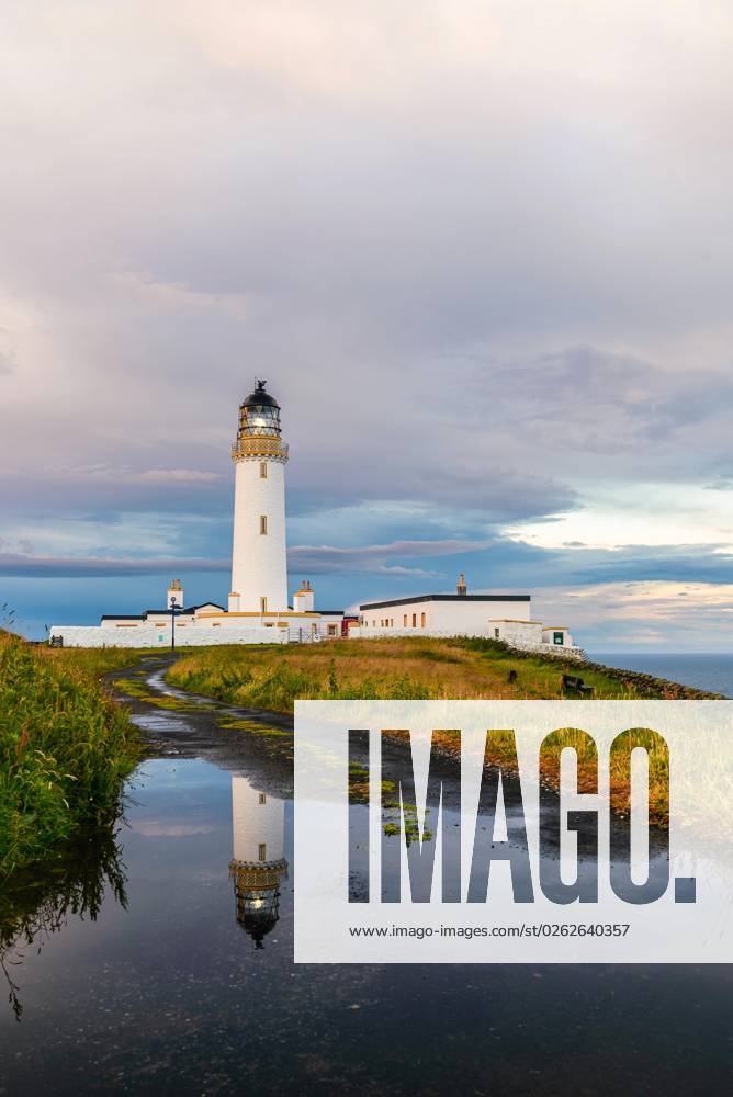 Sunset via the Lighthouse from Mull of Galloway, Scottish Mainland, UK