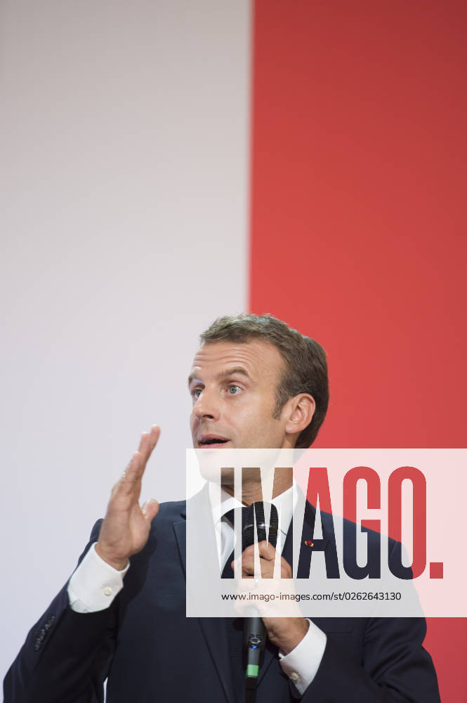 French president Emmanuel Macron delivers a speech - Paris French president Emmanuel Macron delivers a speech during Les entreprises s engagent meeting at Elysee Palace on July 17, 2018. Photo by ELIOT BLONDET ABACAPRESS.COM PARIS France