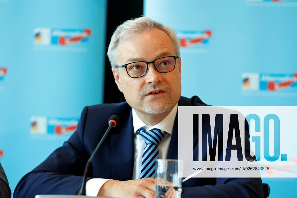 Marc Bernhard, AfD, Germany, Berlin, Reichstag, AfD session weekly press briefing