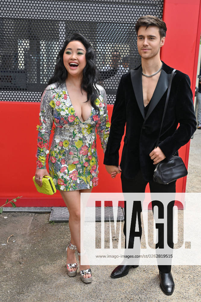 PFW Haute Couture Elie Saab Outside Arrivals JR Lana Condor at Elie Saab show during Haute Couture Fashion Week in Paris, France on July 5, 2023. Photo by Julien Reynaud APS-Medias ABACAPRESS.COM Paris France