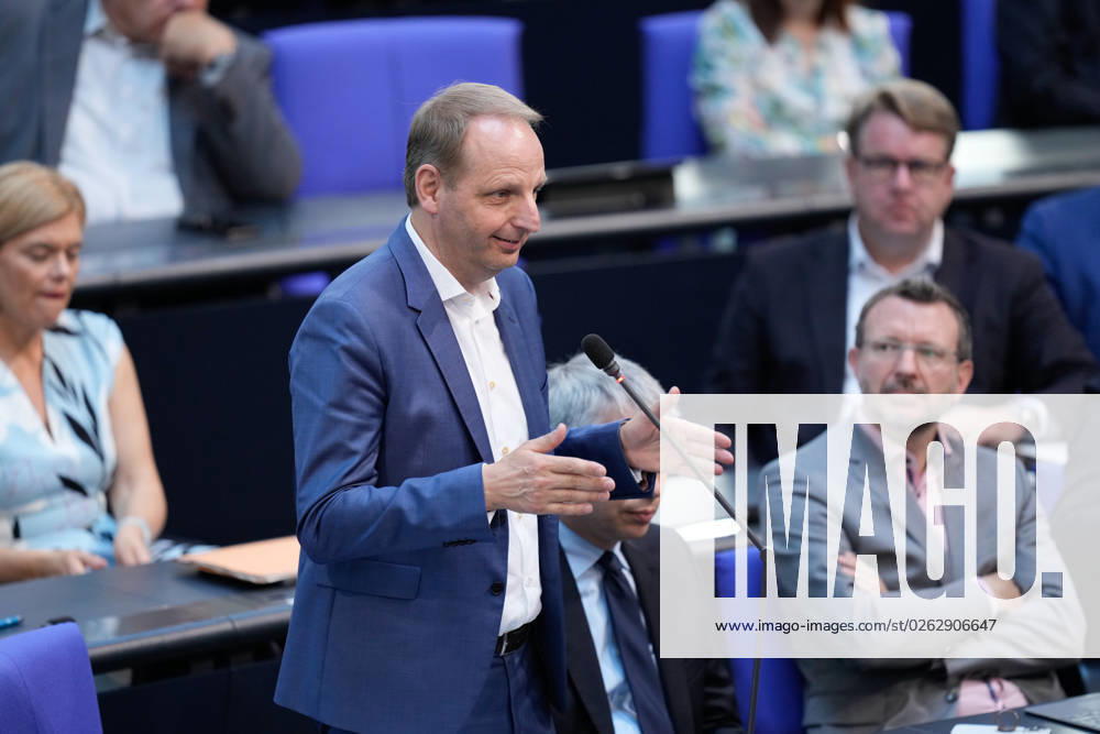 German Bundestag, 116 plenary session Thomas Heilmann CDU during an objection in the context of the speeches on the decision of the Federal Constitutional Court on the building energy law at the 116 session of the German Bundestag in Berlin, 07 07 2023 Berlin Berlin Germany