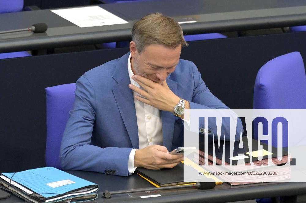 Christian Lindner in the 116 session of the German Bundestag in the Reichstag building Berlin, 07 07 2023 Foto:xF.xFuturexImage