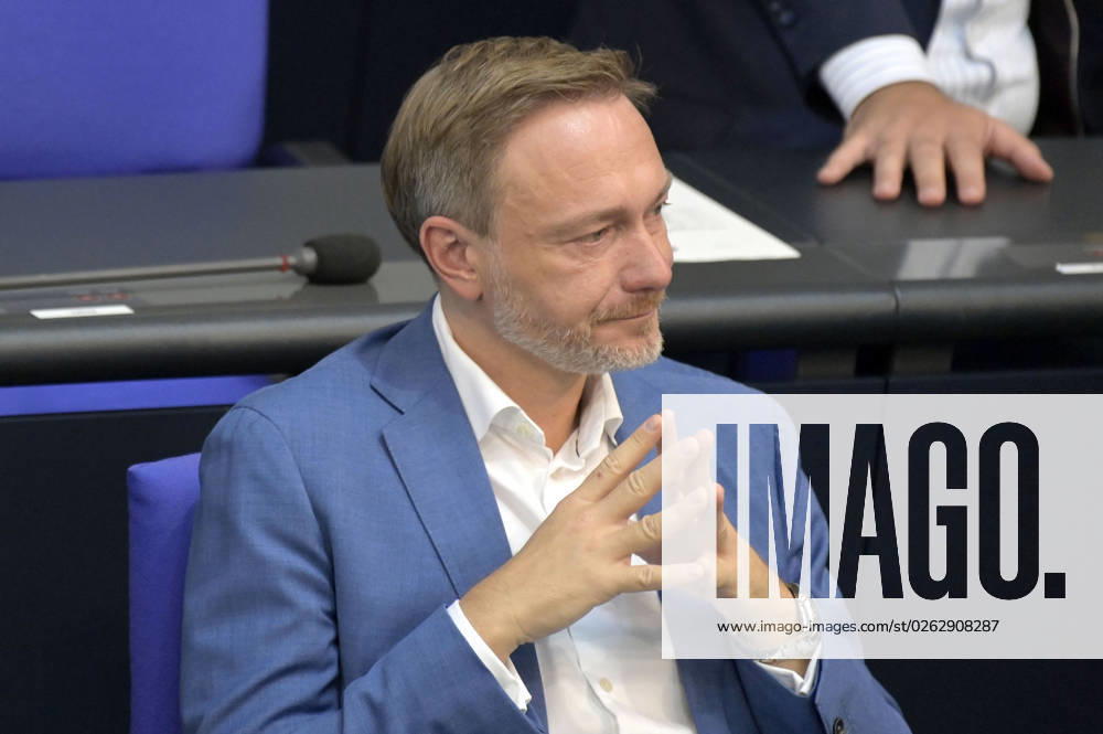 Christian Lindner in the 116 session of the German Bundestag in the Reichstag building Berlin, 07 07 2023 Foto:xF.xFuturexImage