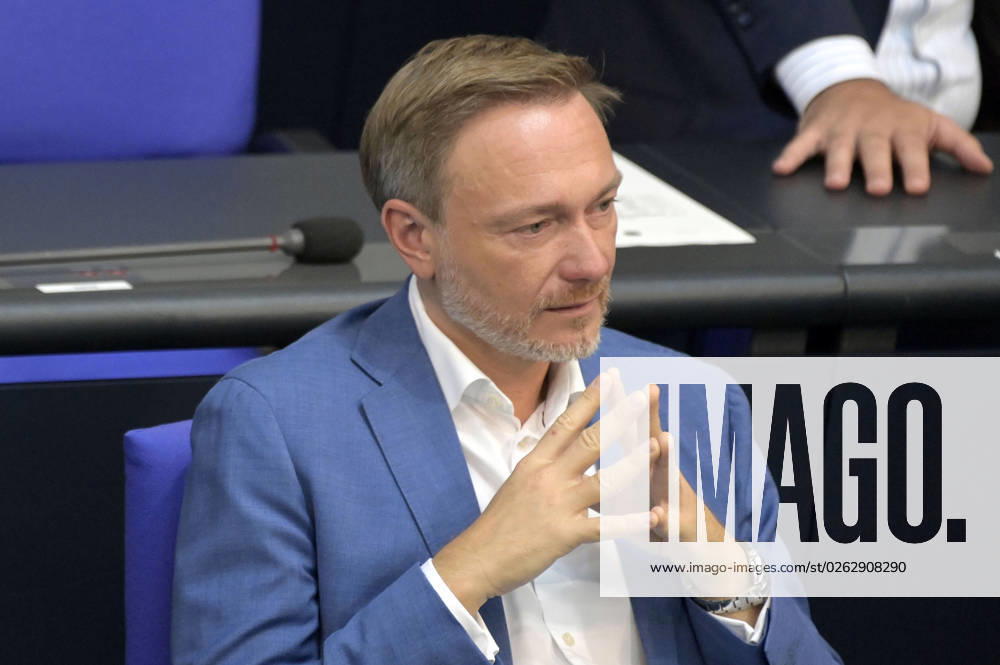 Christian Lindner in the 116 session of the German Bundestag in the Reichstag building Berlin, 07 07 2023 Foto:xF.xFuturexImage