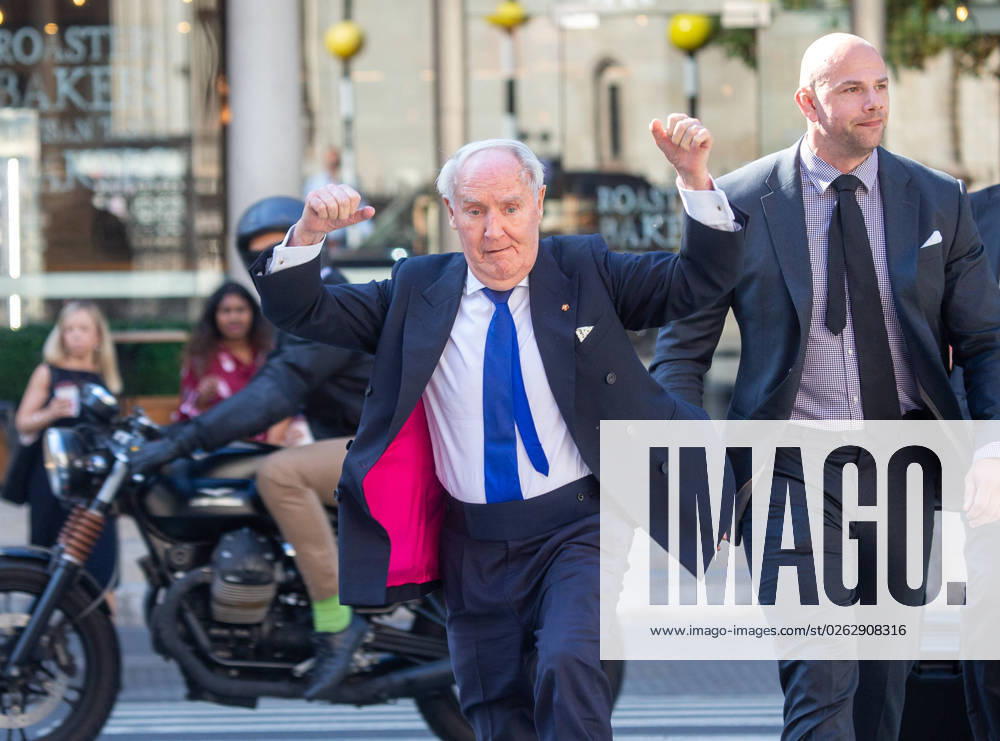 British billionaire Sir FREDERICK BARCLAY arrives at Royal Courts of Justice to stand trial over failing to pay divorce settlement money to former wife. London United Kingdom - ZUMAs262 20230707_zip_s262_062