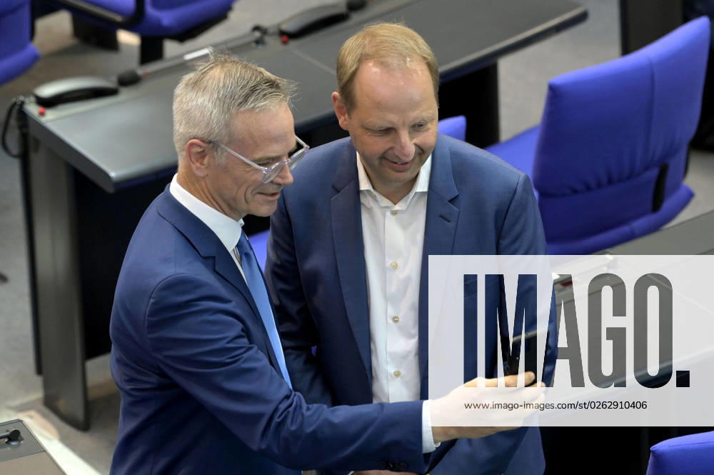 Markus Alexander Reichel and Thomas Heilmann at the 116 session of the German Bundestag in the Reichstag building Berlin, 07 07 2023 Foto:xF.xFuturexImage