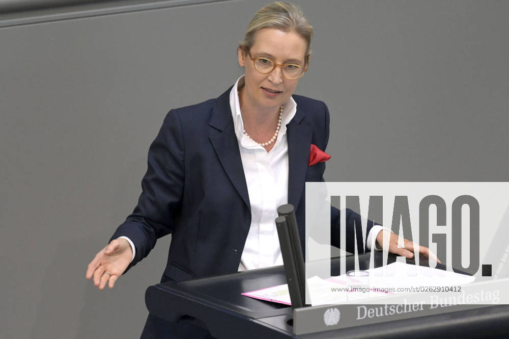 Alice Weidel in the 116 session of the German Bundestag in the Reichstag building Berlin, 07 07 2023 Foto:xF.xFuturexImage