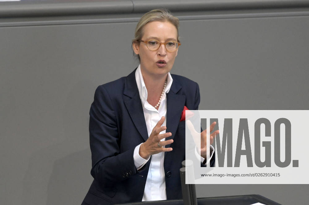 Alice Weidel in the 116 session of the German Bundestag in the Reichstag building Berlin, 07 07 2023 Foto:xF.xFuturexImage