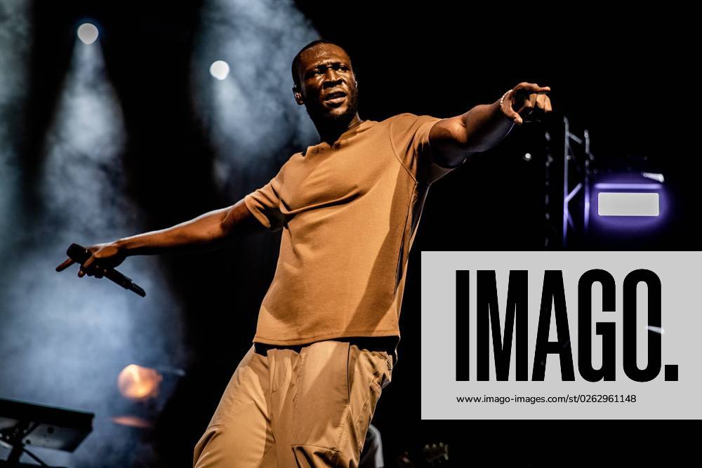 ROTTERDAM - British rapper, singer and songwriter Stormzy (Michael Ebenezer Kwadjo Omari Owuo Jr) during a performance at North Sea Jazz. The event once started with a few performances in six halls and nine thousand visitors in The Hague, this weekend around ninety thousand enthusiasts from all over the world will come for more than one hundred and fifty performances on sixteen stages. ANP PAUL BERGEN netherlands out - belgium out