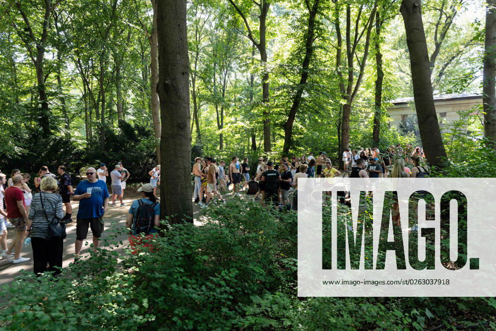 Tens of thousands of people take part in techno parade Rave the Planet Loveparade founder Dr Motte is the organizer Street of 17 June in the Great Tiergarten