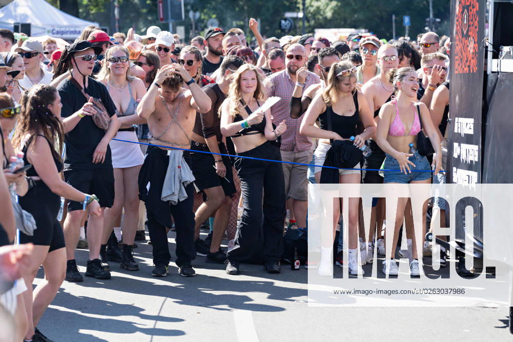 Tens of thousands of people take part in techno parade Rave the Planet Loveparade founder Dr Motte is the organizer Street of 17 June in the Great Tiergarten