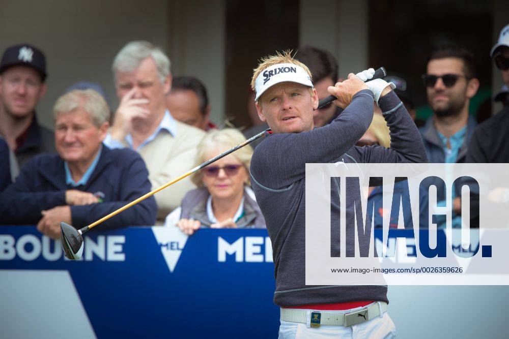 MELBOURNE, VIC - NOVEMBER 27: Soren Kjeldsen of Denmark tees off on the final day of the ISPS HANDA World Cup of Golf on November 27, 2016, at Kingston Heath Golf Club in Melbourne, Australia. (Photo by Jason Heidrich Icon Sportswire) GOLF: NOV 27 World Cup of Golf - Final Round Icon161127042