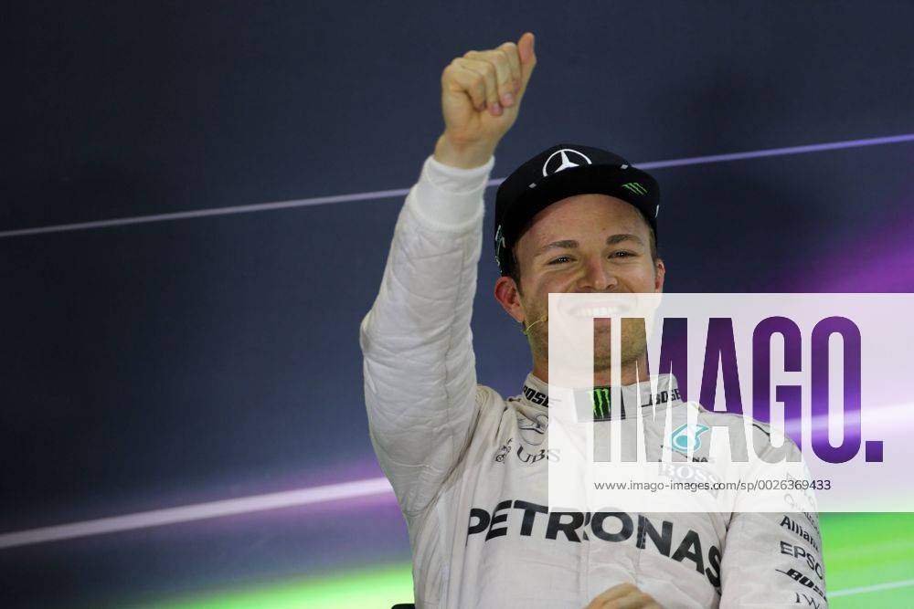 Abu Dhabi Grand Prix, UAE 24 - 27 November 2016 27.11.2016 - Race, press conference PK Pressekonferenz 2nd place Nico Rosberg (GER) Mercedes AMG F1 W07 Hybrid and Champion 2016