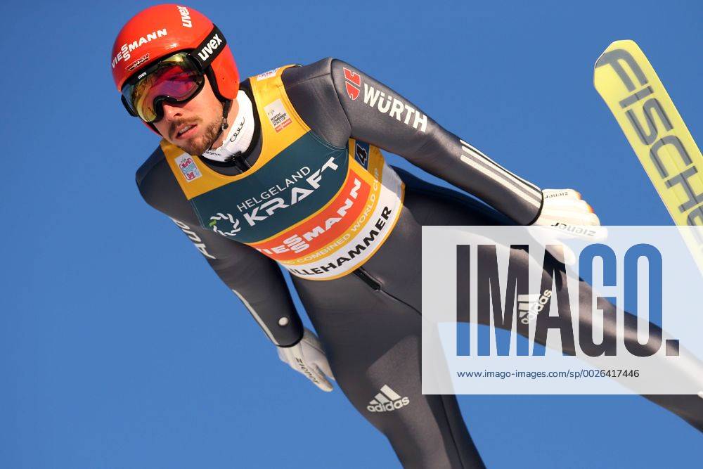 NORDIC COMBINED - FIS WC Lillehammer LILLEHAMMER,NORWAY,02.DEC.16 - NORDIC SKIING, NORDIC COMBINED, Ski jumping Skispringen Ski nordisch - FIS World Cup Lillehammer, team competition, normal hill, men. Image shows Johannes Rydzek (GER). GEPAxpictures xDanielxGoetzhaber