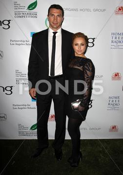 los angeles, california - hayden panettiere and wladimir klitschko. james cameron and 'avatar' cast celebrates 40th annivesary of earth day held at the jw marriott la live. photo credit: kevan brooks admedia celebrity, hollywood, red carpet, fashion, style, movie star, tv star, photo call