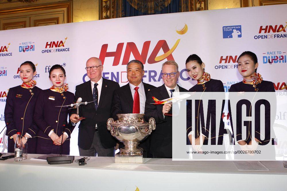 Conference de presse HNA Open de France - Jean Lou Charon - Chen Wenli - Keith Pelley NEWS : Conference de presse HNA Open de France - Paris - 09 01 2017 MichaelBaucher Panoramic