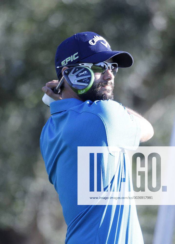Adam Hadwin of Canada hits a drive on the 17th hole during the third round of the CareerBuilder Challenge at La Quinta Country Club in La Quinta, California. CSM GOLF 2017: CareerBuilder Challenge JAN 21 - ZUMAc04_ 20170121_zaf_c04_334