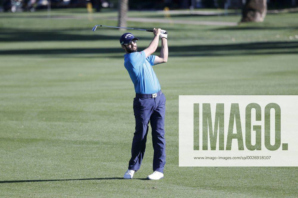 Adam Hadwin of Canada hits his approach shot on the 17th hole during the third round of the CareerBuilder Challenge at La Quinta Country Club in La Quinta, California. CSM GOLF 2017: CareerBuilder Challenge JAN 21 - ZUMAc04_ 20170121_zaf_c04_337