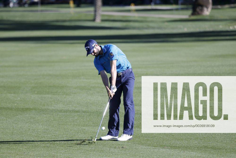 Adam Hadwin of Canada hits his approach shot on the 17th hole during the third round of the CareerBuilder Challenge at La Quinta Country Club in La Quinta, California. CSM GOLF 2017: CareerBuilder Challenge JAN 21 - ZUMAc04_ 20170121_zaf_c04_336