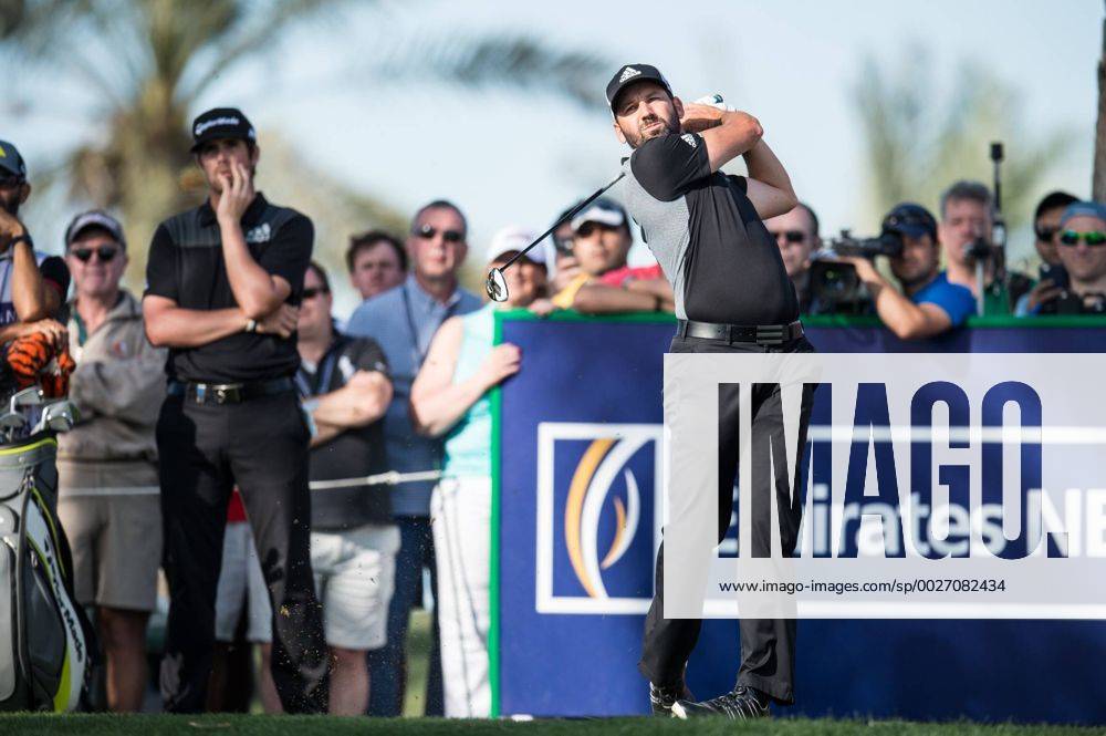 Sergio Garcia of Spain in action during the PGA Golf Herren European Tour Dubai Desert Classic Tournament Day 3 at the Emirates Golf Club, Dubai, UAE on 4 February 2017.