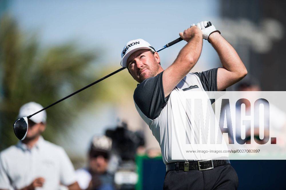 Graeme Mcdowell of Northern Ireland in action during the PGA Golf Herren European Tour Dubai Desert Classic Tournament Day 3 at the Emirates Golf Club, Dubai, UAE on 4 February 2017.