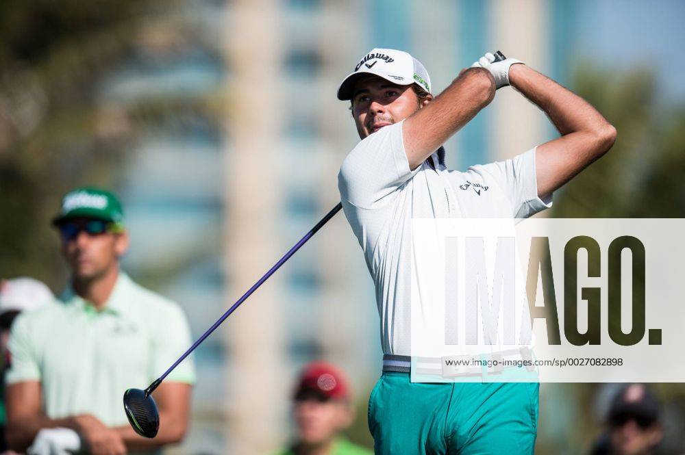 Curtis Luck ( AM) of Australia in action during the PGA Golf Herren European Tour Dubai Desert Classic Tournament Day 3 at the Emirates Golf Club, Dubai, UAE on 4 February 2017.