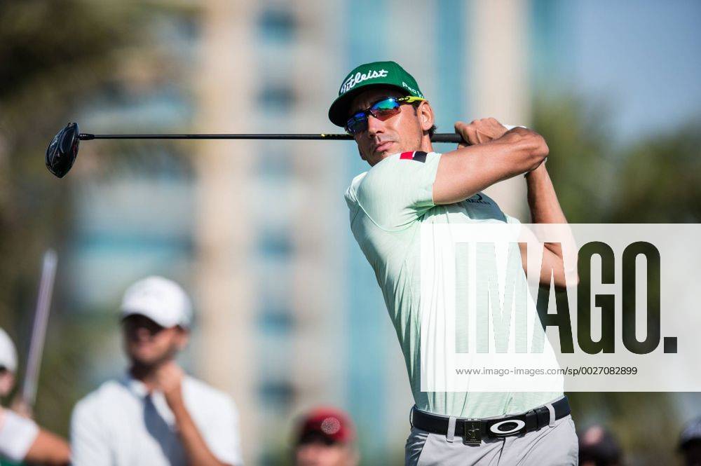 Rafa Cabrero Bello of Spain in action during the PGA Golf Herren European Tour Dubai Desert Classic Tournament Day 3 at the Emirates Golf Club, Dubai, UAE on 4 February 2017.