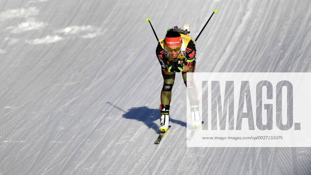 Biathlon 15.02.2017 IBU Weltmeisterschaften Hochfilzen AUT 15 km Individuell Einzel Damen Frauen Siegerin Laura DAHLMEIER GER