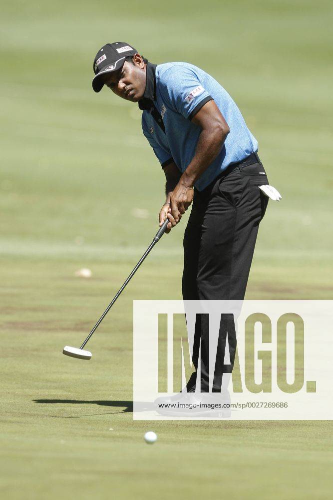 February 18th 2017, Lake Karrinyup Country Club, Perth, Western Australia, Australia; ISPS Handa World Super 6 Perth Golf Tournament Day 3 SS.P Chawrasia (IND) putts on the par 3 5th hole during his round on day 3 Woodleyx ActionPlus11847406