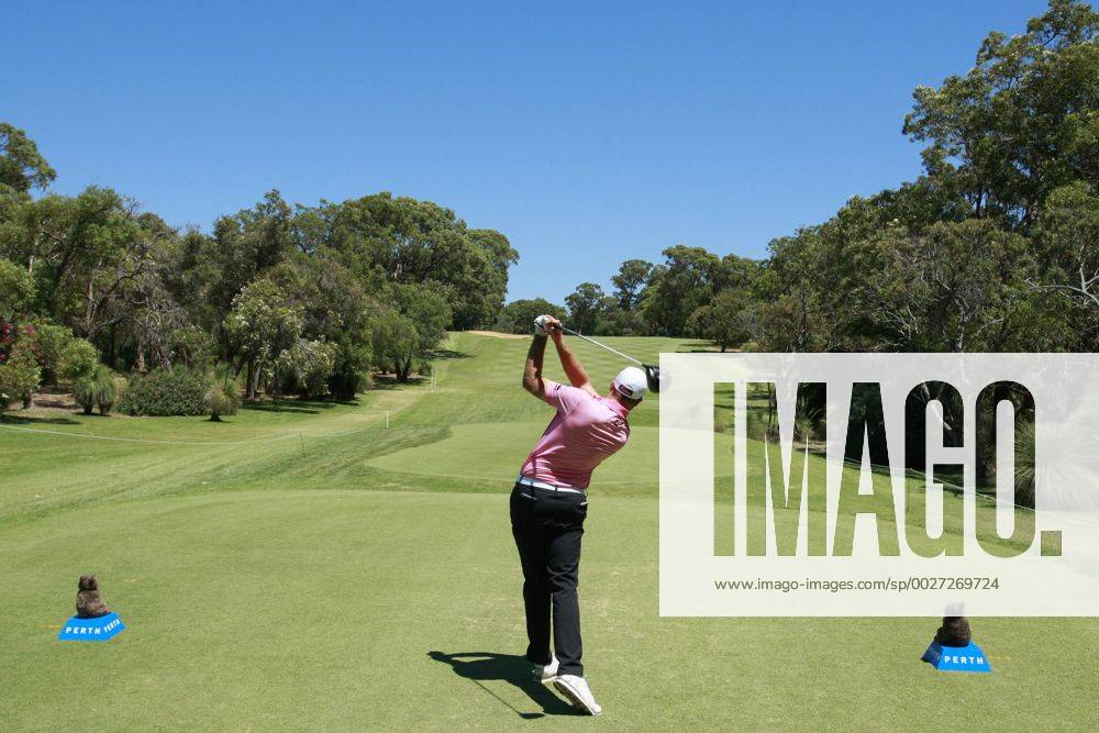 February 18th 2017, Lake Karrinyup Country Club, Perth, Western Australia, Australia; ISPS Handa World Super 6 Perth Golf Tournament Day 3 Jake Higginbottom (AUS) drives off the 6th tee during his round on day 3 Woodleyx ActionPlus11847425