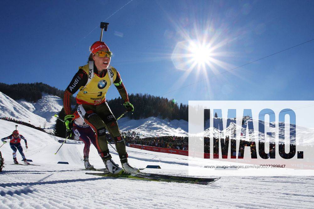 BIATHLON - IBU World Championships Hochfilzen HOCHFILZEN,AUSTRIA,19.FEB.17 - BIATHLON - IBU World Championships, 12.5km mass start, ladies. Image shows Laura Dahlmeier (GER). GEPAxpictures xMathiasxMandl