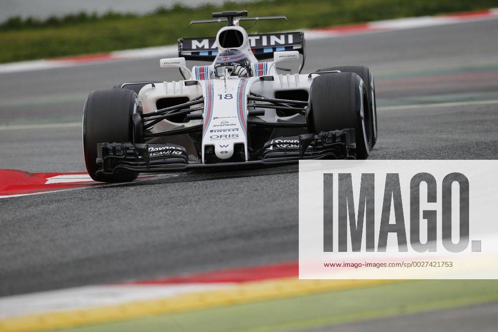Lance Stroll of Canada and Williams Martini Racing during the Formula 1 Pre-Season Test 2017 at Circuit de Barcelona-Catalunya, Barcelona, Spain on 28 February 2017.