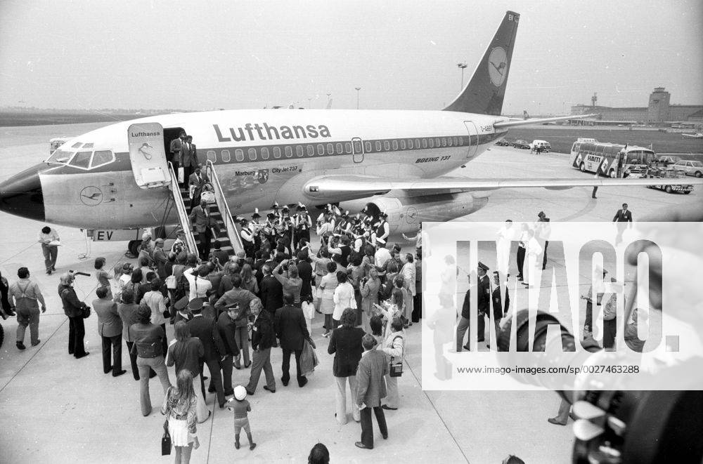 WM 1974, Ankunft Haiti am Flughafen München