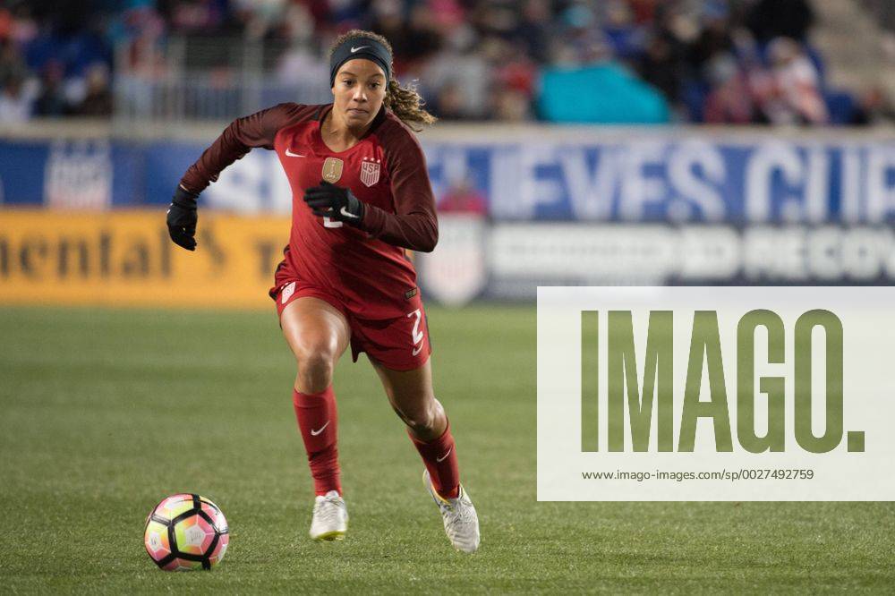 Fußball, SheBelieves Cup, USA - England March 4, 2017 - Harrison, New Jersey, U.S - USA forward MALLORY PUGH 2 during the SheBelieves Cup match at Red Bull Arena in Harrison, NJ. Soccer 2017 - England defeats USWNT 1-0 - ZUMAs192 20170304_zap_s192_042