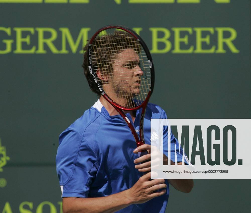 Gilles Simon (Frankreich) enttäuscht Tennis Herren Sony Ericsson Open 2007, ATP Tour Einzelbild Key Biscayne Miami Tennis Herren Sony Ericsson Open 2007, ATP Tour Einzelbild Key Biscayne Miami