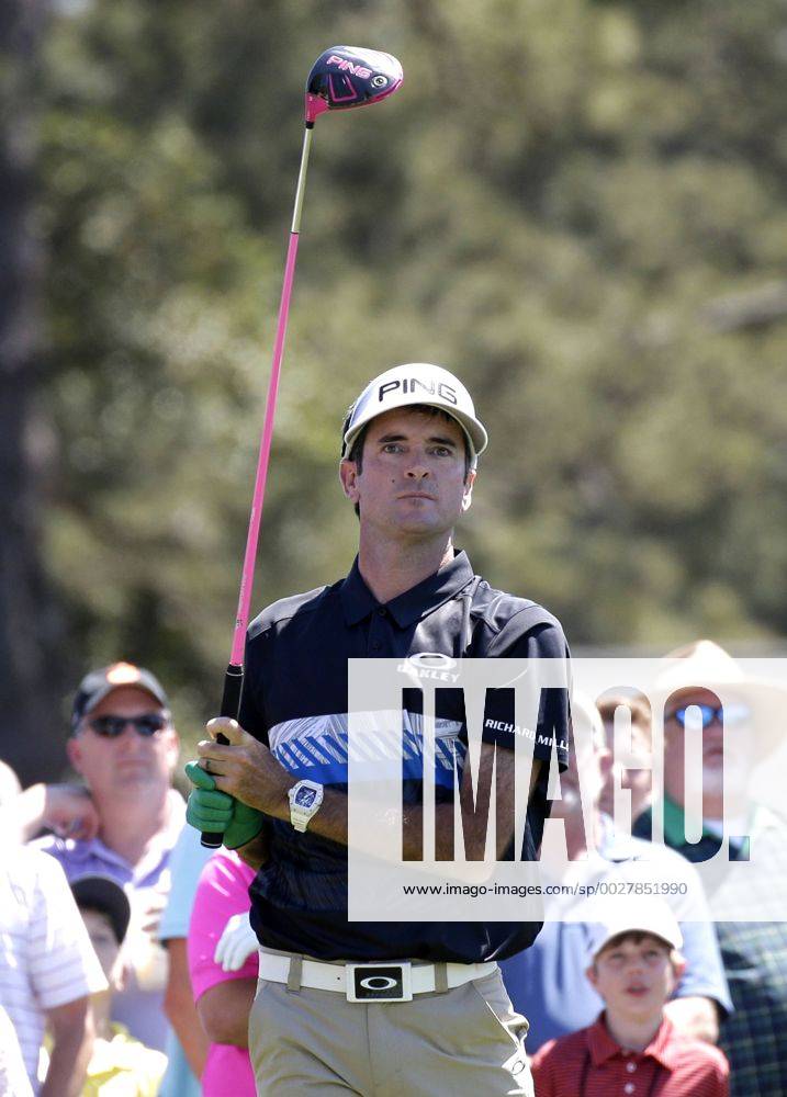 Bubba Watson hits a tee shot while playing a practice round at the 2017 Masters Tournament at Augusta National Golf Club in Augusta, Georgia on April 2, 2017. AUG20170402121 JOHNxANGELILLO