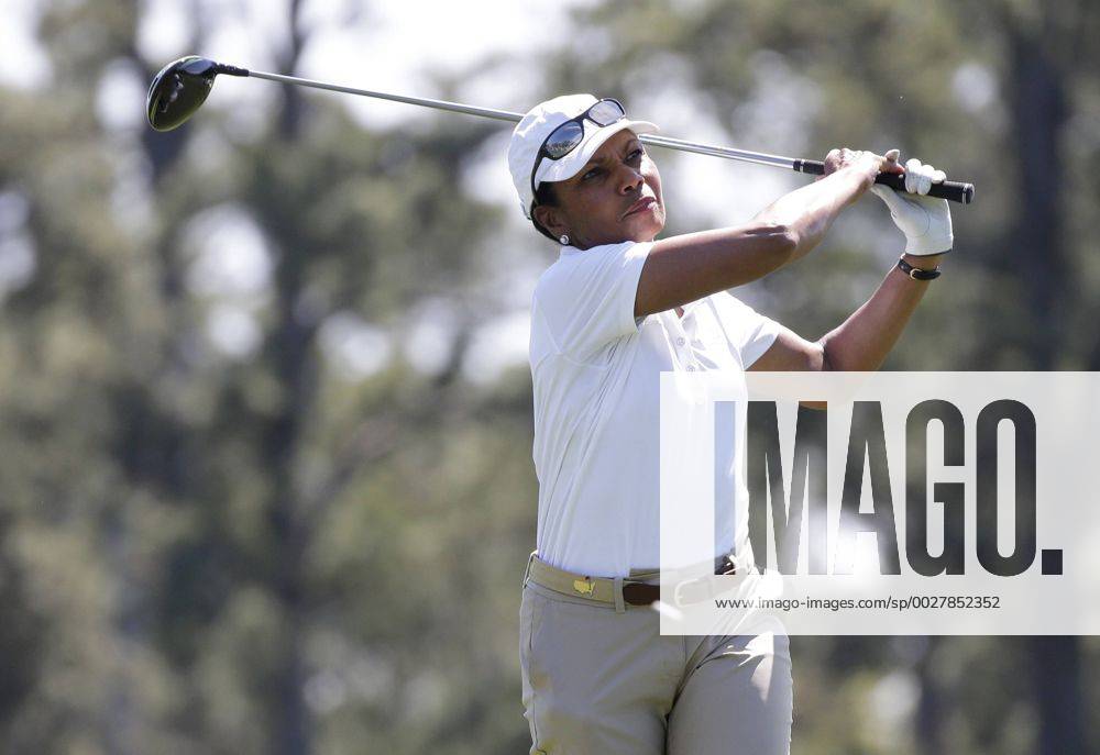 - SPORT Former United States Secretary of State Condoleezza Rice hits a tee shot at a practice round at the 2017 Masters Tournament at Augusta National Golf Club in Augusta, Georgia on April 2, 2017. AUG20170402101 JOHNxANGELILLO