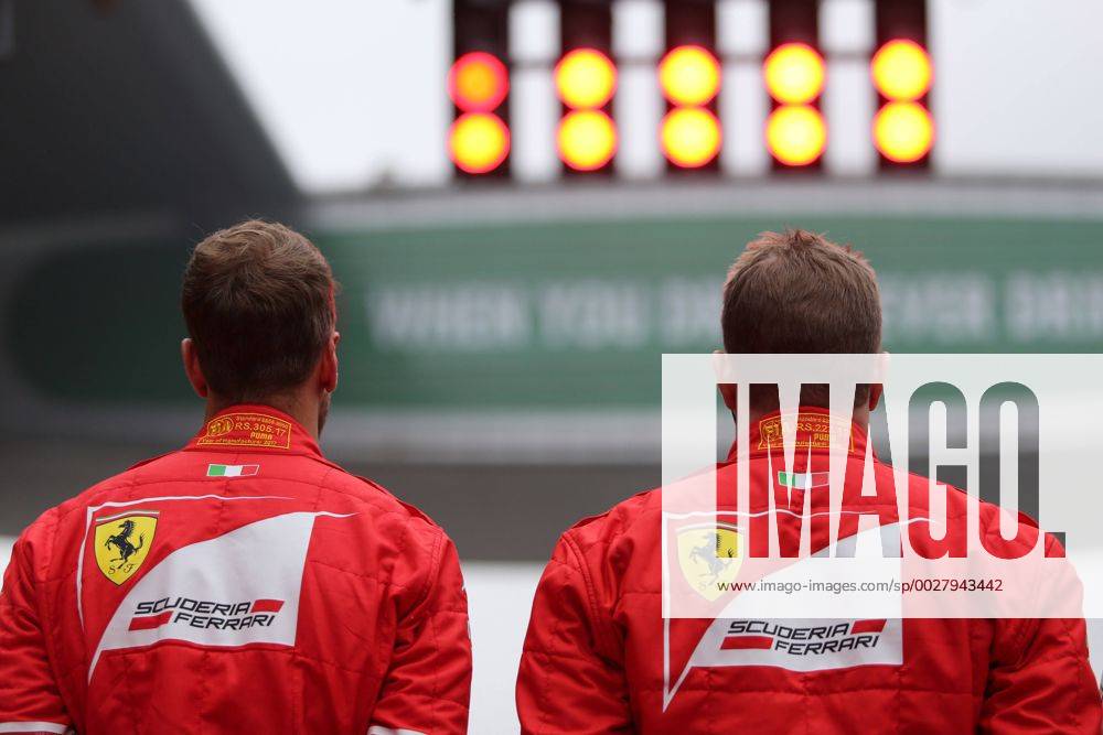 Chinese Grand Prix, Shanghai 06 - 09 April 2017 09.04.2017 - Race, Sebastian Vettel (GER) Scuderia Ferrari SF70H and Kimi Raikkonen (FIN) Scuderia Ferrari SF70H