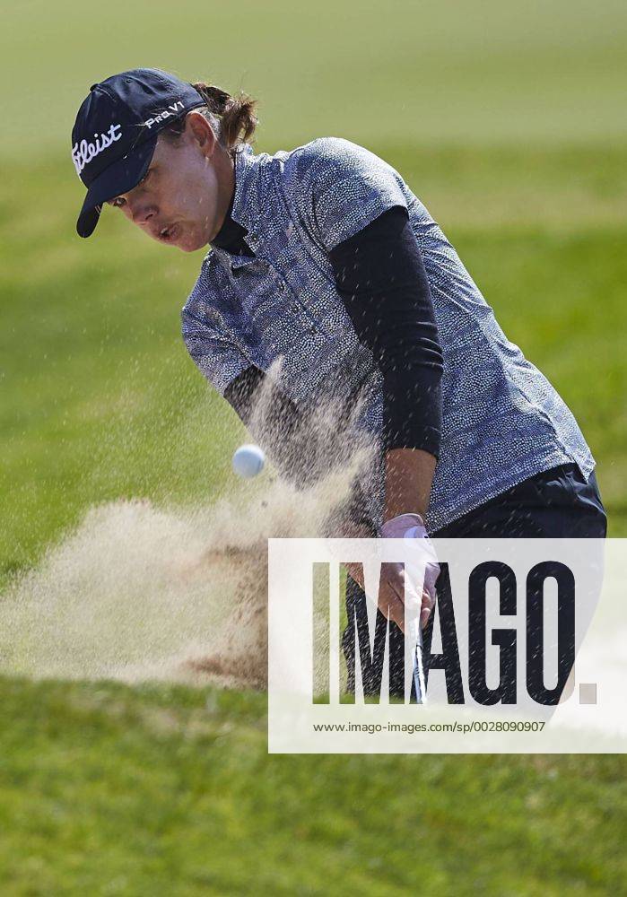 French golfer Karine Icher during the first day of the Mediterranean Ladies Golf Open at Terramar Golf Club in Sitges, Barcelona, northeastern Spain, 20 April 2017. The tournament tuns until the upcoming 23 April. MEDITERRANEAN LADIES OPEN !ACHTUNG: NUR REDAKTIONELLE NUTZUNG!