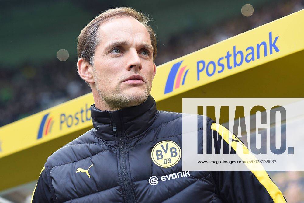 Fußball 1. Bundesliga 30. Spieltag Borussia Mönchengladbach - Borussia Dortmund am 22.04.2017 im Borussia-Park in Mönchengladbach Thomas Tuchel ( Trainer Dortmund ) xRx