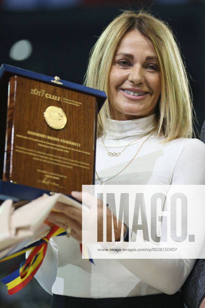 Nadia Comaneci, USA ROU, during all-around final at 2017 European Championships in Cluj; 21 04 2017;