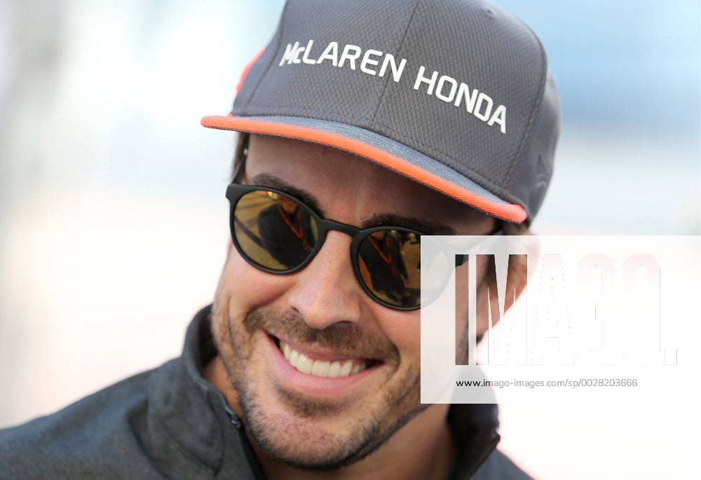 McLaren Formula One Team driver Fernando Alonso in a paddock area at the Sochi Autodrom racing circuit ahead of the 2017 Formula One Russian Grand Prix. Alexander Demianchuk TASS TS049E46