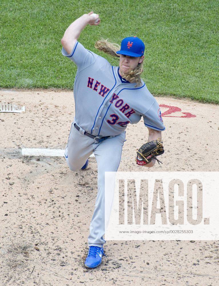 Washington, District of Columbia, United States of America - New York Mets starting pitcher Noah Syndergaard (34) pitches in the second inning against the Washington Nationals at Nationals Park in Washington, D.C. on Sunday, April 30, 2017. The Nationals won the game 23 - 5..Credit: CNP New York Mets vs Washington Nationals - ZUMAs152 78320088st