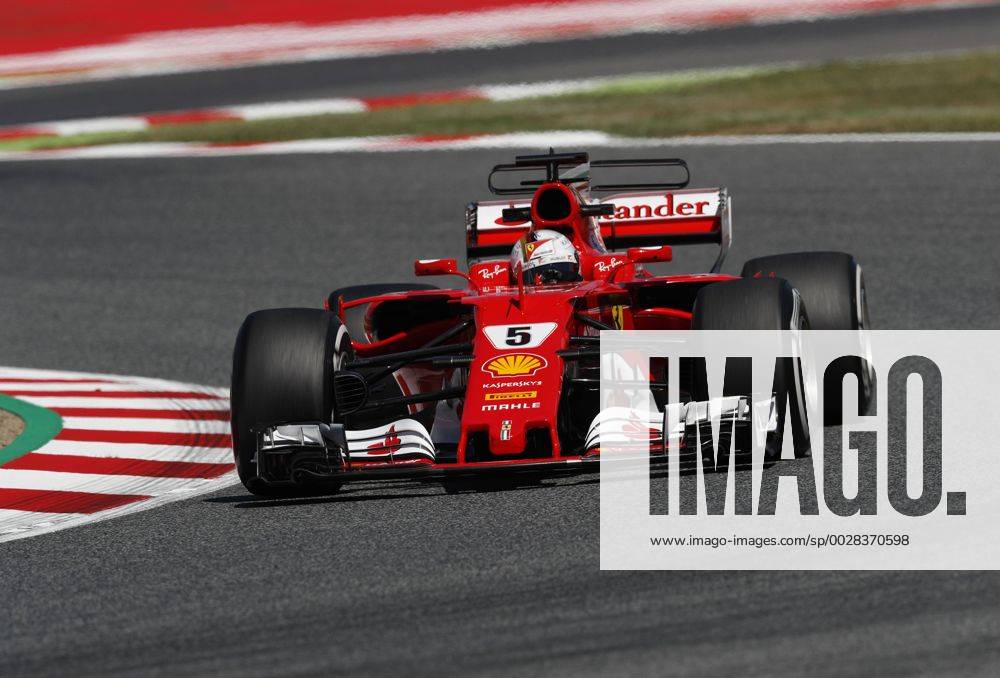 Motorsports: FIA Formula One World Championship WM Weltmeisterschaft 2017, Grand Prix of Spain, 5 Sebastian Vettel (GER, Scuderia Ferrari), Barcelona Spain ZWEIx