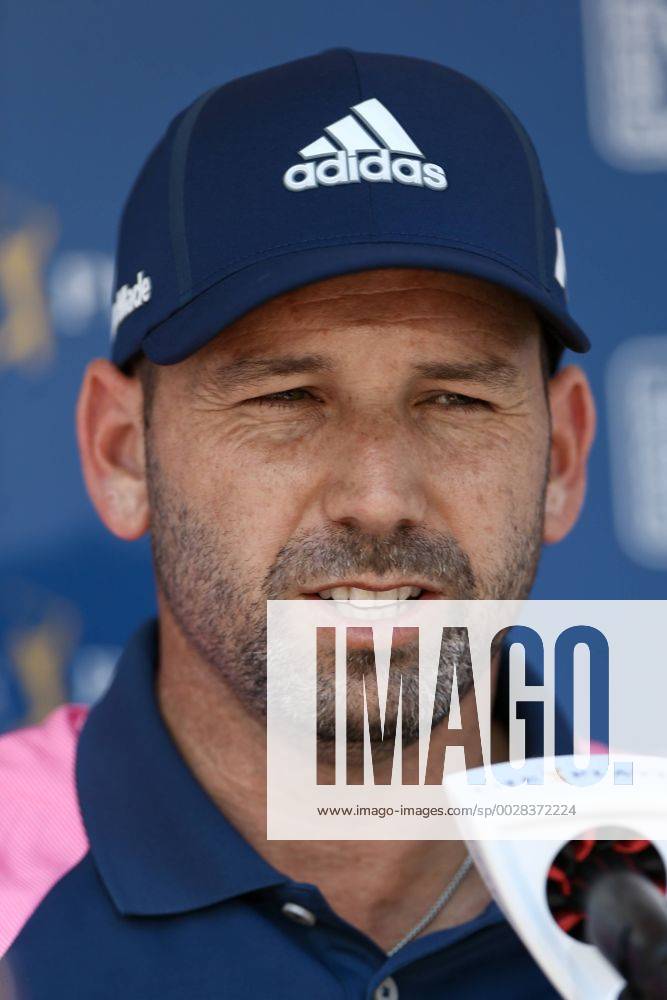 Ponte Vedra Beach, Florida, United States - Sergio Garcia speaks to the media after the second round of The PLAYERS Championship at TPC Sawgrass. Golf 2017: The PLAYERS Championship - Round 2 - ZUMAw109 20170512_zap_w109_019