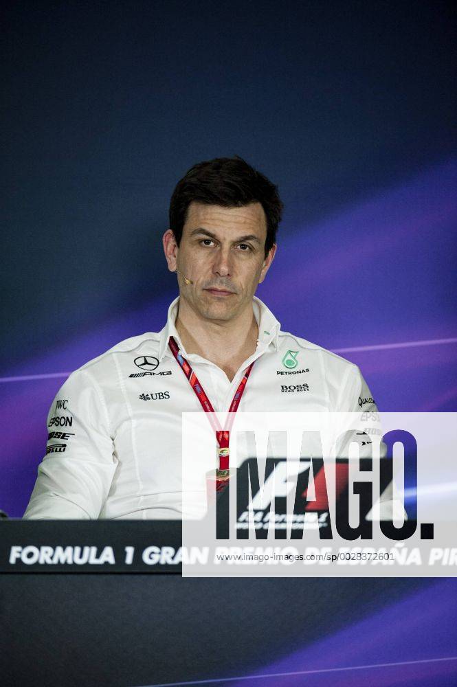 May 12th 2017, Circuit de Barcelona, Catalunya, Spain; Spanish Formula One Grand Prix; Friday Practice; Toto Wolff, Executive Director and the managing partner of Mercedes-Benz, during the press conference PK Pressekonferenz Guillenx ActionPlus11878459