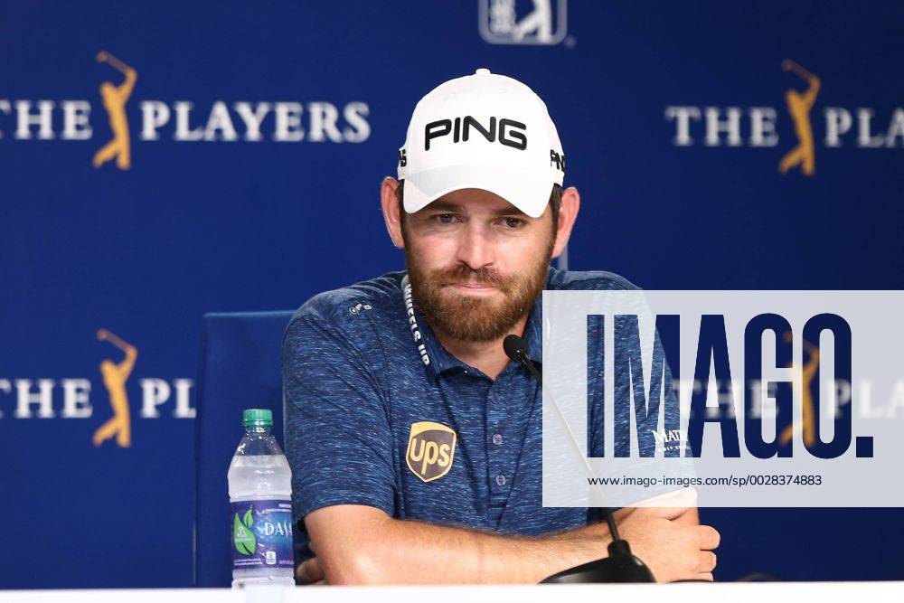 Ponte Vedra Beach, Florida, United States - Louis Oosthuizen speaks to the media after the second round of The PLAYERS Championship at TPC Sawgrass. Golf 2017: The PLAYERS Championship - Round 2 - ZUMAw109 20170512_zap_w109_065