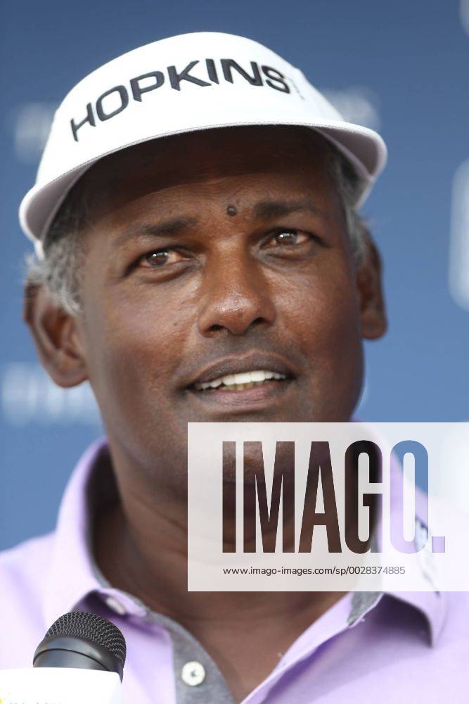 Ponte Vedra Beach, Florida, United States - Vijay Singh speaks to the media after the second round of The PLAYERS Championship at TPC Sawgrass. Golf 2017: The PLAYERS Championship - Round 2 - ZUMAw109 20170512_zap_w109_067