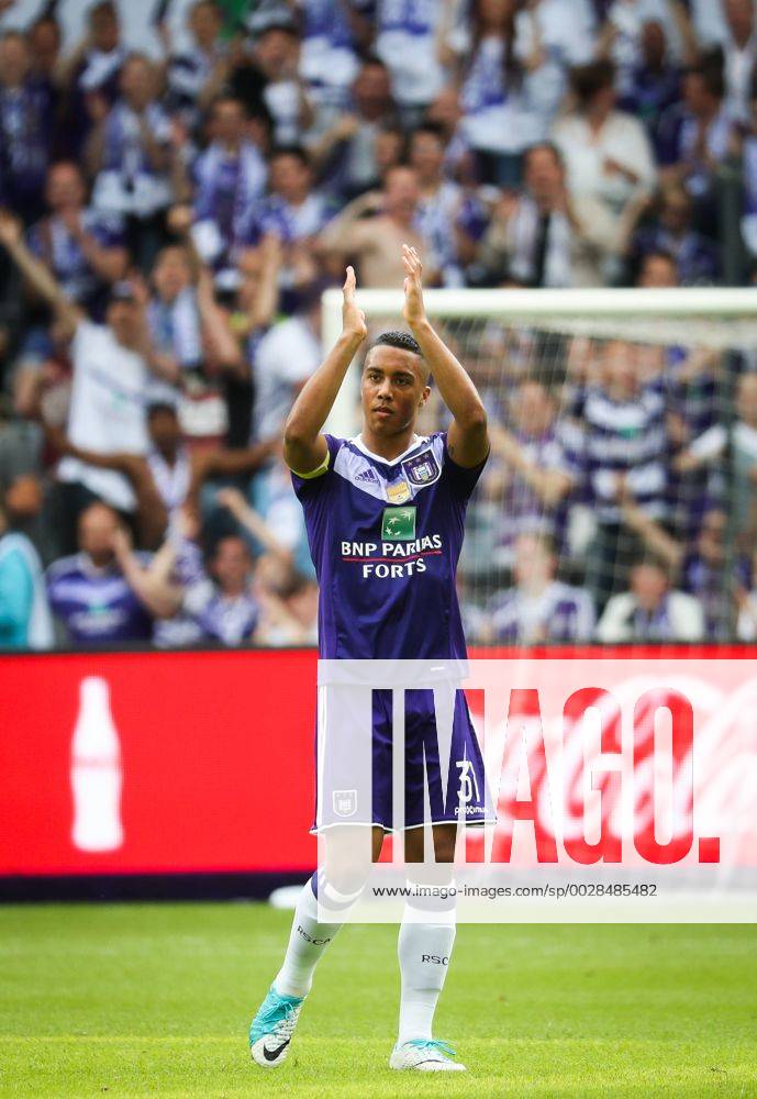Anderlecht s Youri Tielemans pictured during the Jupiler Pro League match between RSC Anderlecht and KV Oostende, in Brussels, Sunday 21 May 2017, on the last day of the Play-off 1 of the Belgian soccer championship. VIRGINIExLEFOUR x05100306x