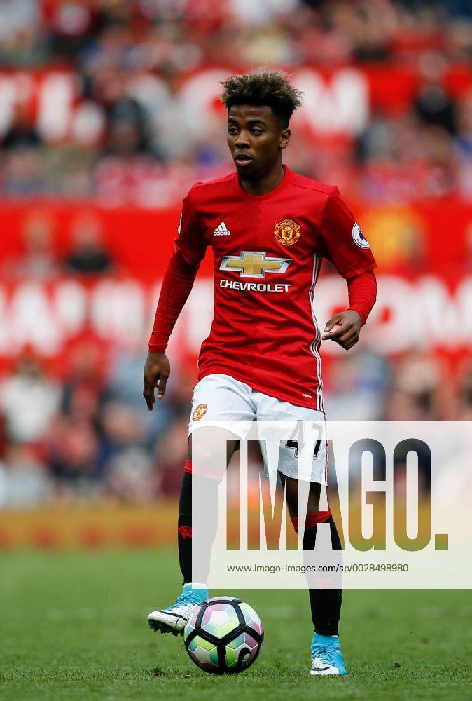 Angel Gomes of Manchester United ManU during the English Premier League match at the Old Trafford Stadium, Manchester. Picture date: May 21st 2017. Pic credit should read: Simon Bellis Sportimage .